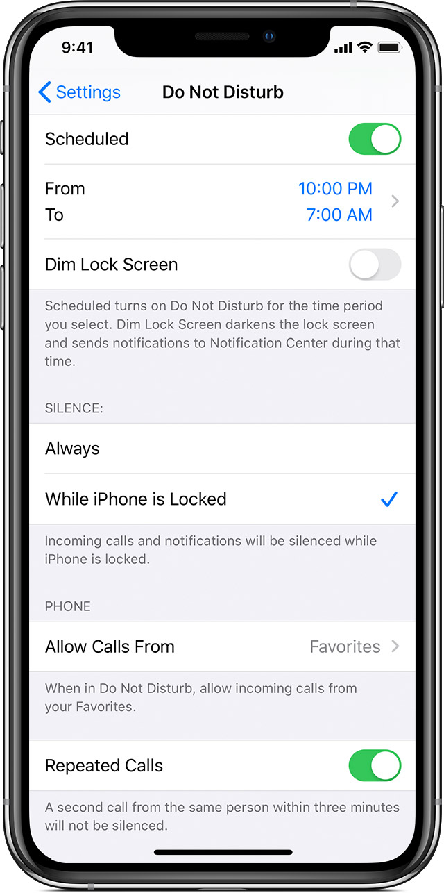 Use Do Not Disturb on your iPhone, iPad, and iPod touch - Apple Support