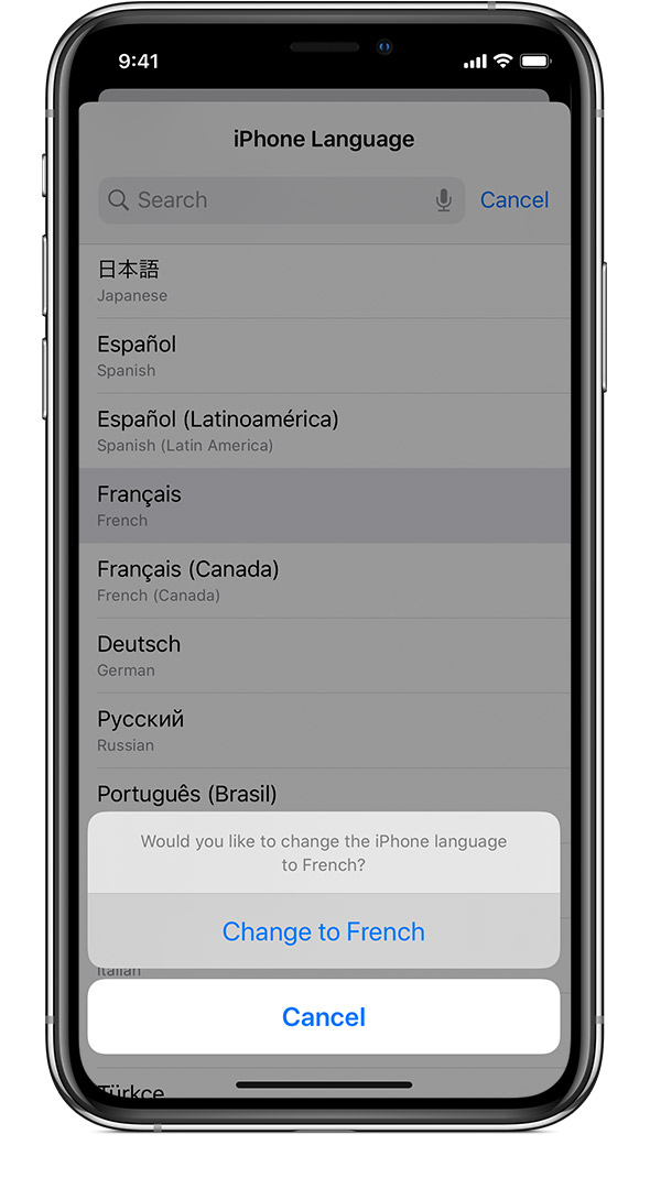 Change the language on your iPhone, iPad, or iPod touch - Apple Support