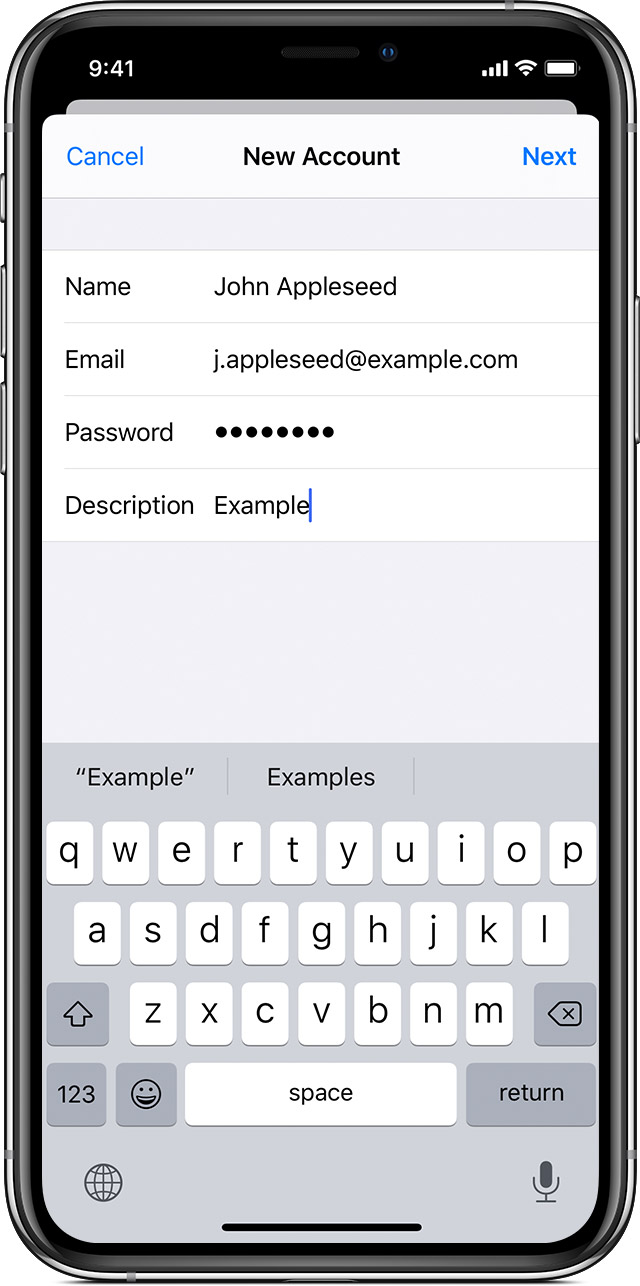 how do i find my email password on iphone