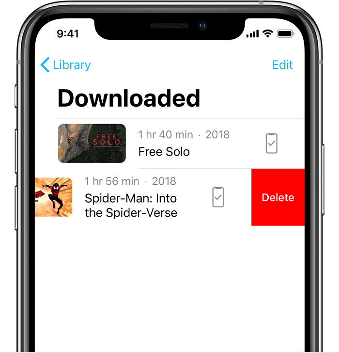 Delete Music Movies And Tv Shows From Your Device Apple Support