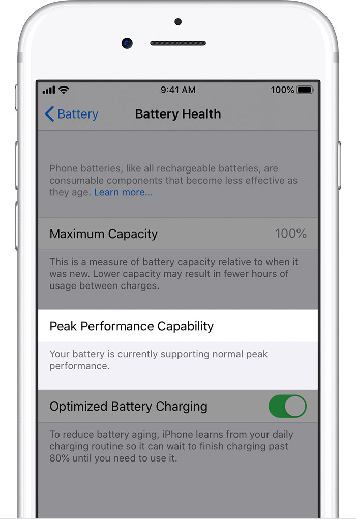 iPhone Battery and Performance – Apple Support