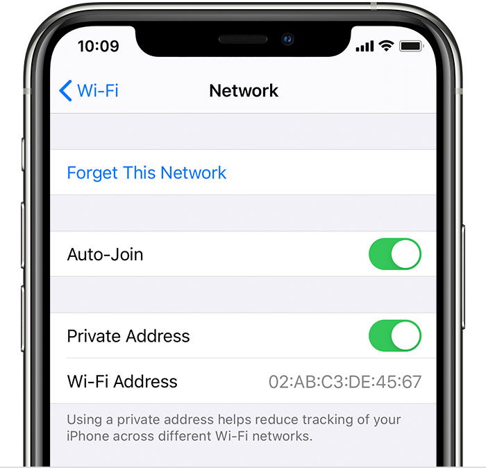 Use private Wi-Fi addresses on iPhone, iPad, iPod touch, and Apple Watch -  Apple Support