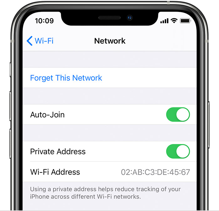 how to find mac address for iphone