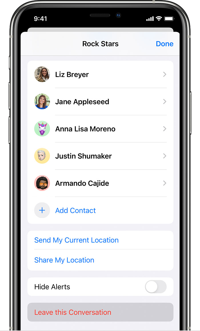 Leave a group text message on your iPhone, iPad, or iPod touch - Apple