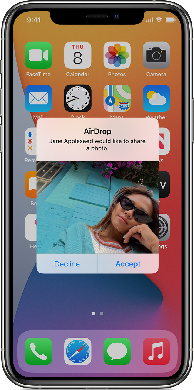 cannot find airdrop on iphone