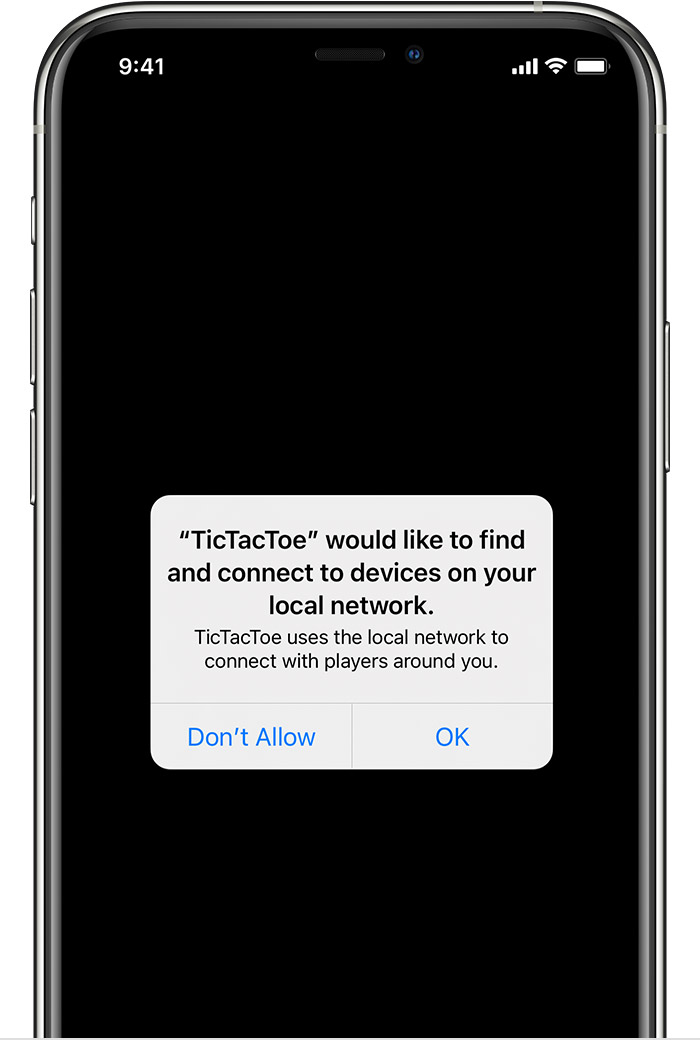 If an app would like to connect to devices on your local network - Apple  Support