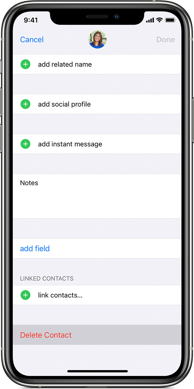 Manage and delete contacts on your iPhone, iPad, or iPod touch - Apple