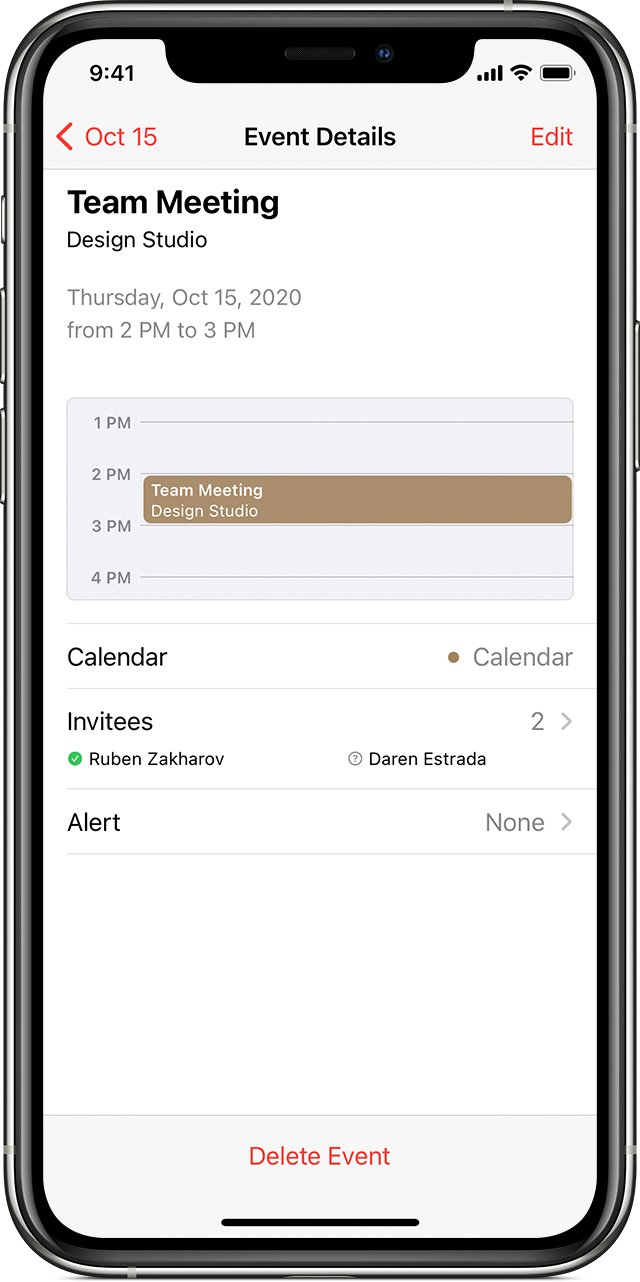 Manage Exchange meeting invitations on your iPhone iPad or iPod touch