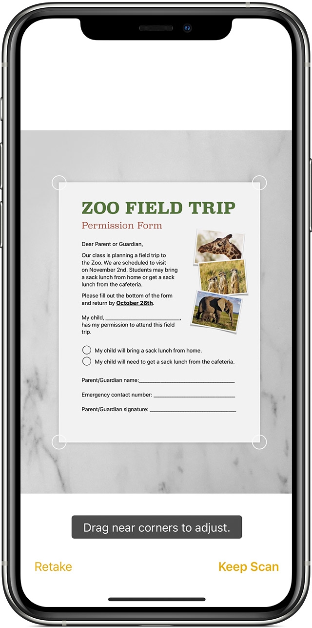 How to scan documents on your iPhone, iPad, or iPod touch - Apple Support