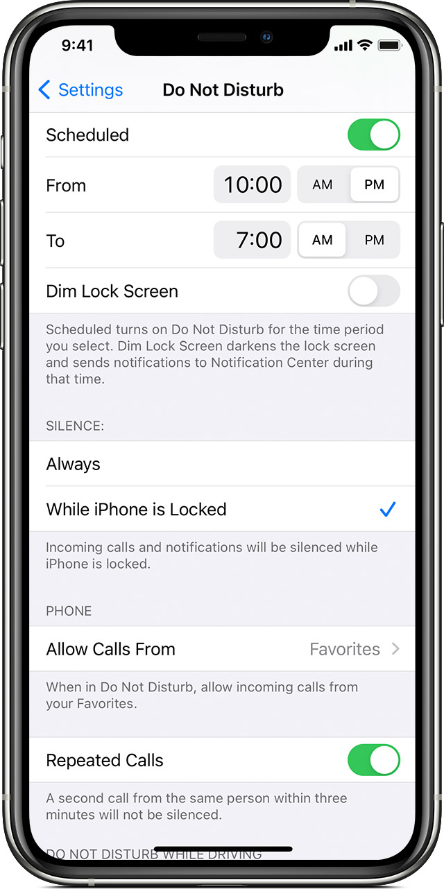 Use Do Not Disturb on your iPhone, iPad, and iPod touch - Apple Support