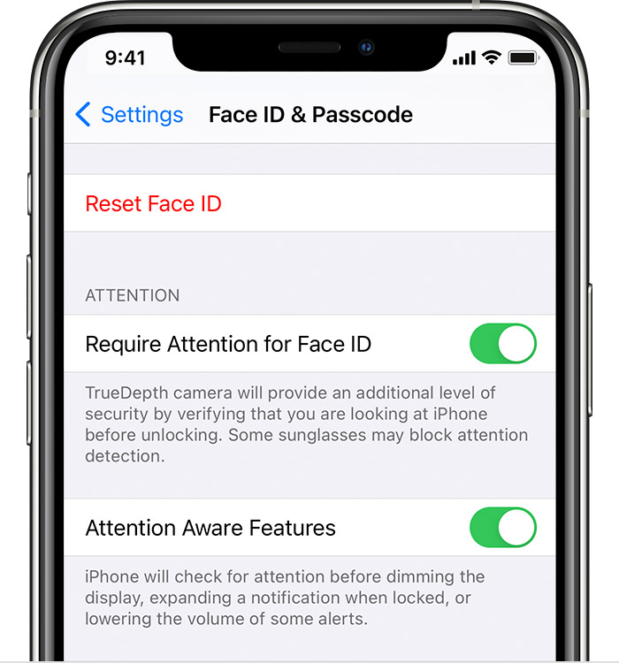 About Attention Aware Features On Your Iphone X Or Ipad Pro Apple Support