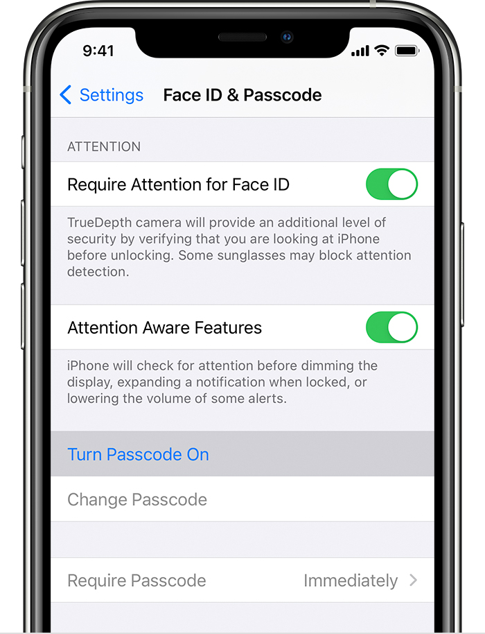 Use a passcode with your iPhone, iPad, or iPod touch - Apple Support