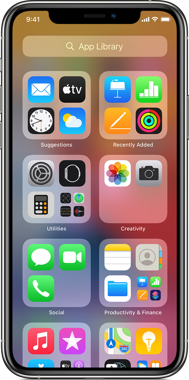 Organize The Home Screen And App Library On Your Iphone Apple Support