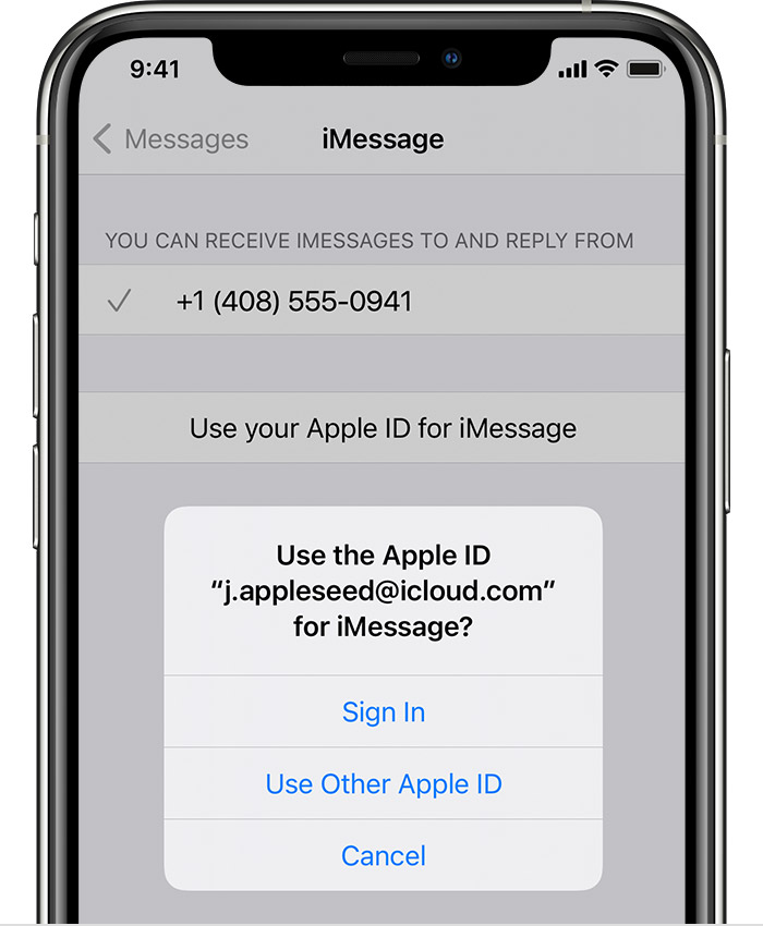 Add Or Remove Your Phone Number In Messages Or Facetime Apple Support