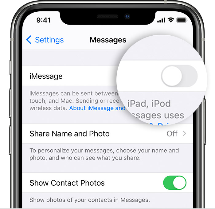 Deregister iMessage on your iPhone or online - Apple Support