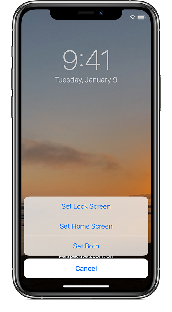 iphone screen saver settings