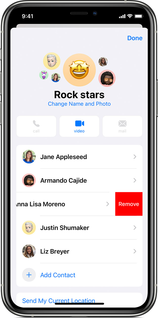 Add And Remove People In Group Text Messages Apple Support