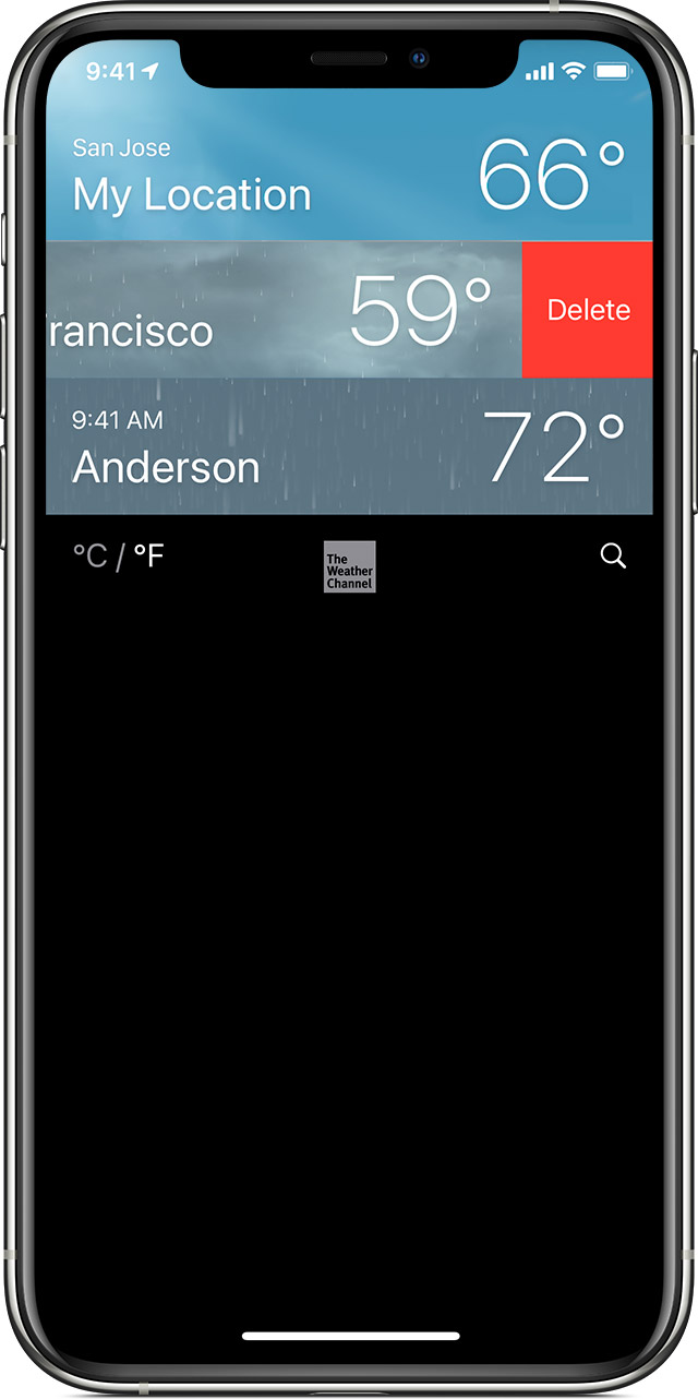 Iphone や Ipod Touch の天気 App とアイコンについて Apple サポート