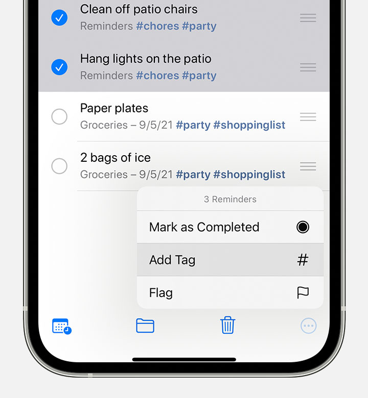 Organize reminders on your iPhone or iPad - Apple Support