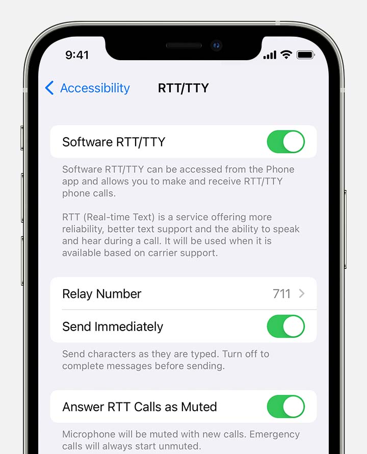 Answer Or Make Rtt Or Tty Calls From Your Iphone Apple Support