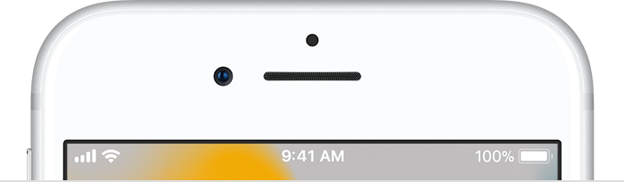 upload symbol status bar ios