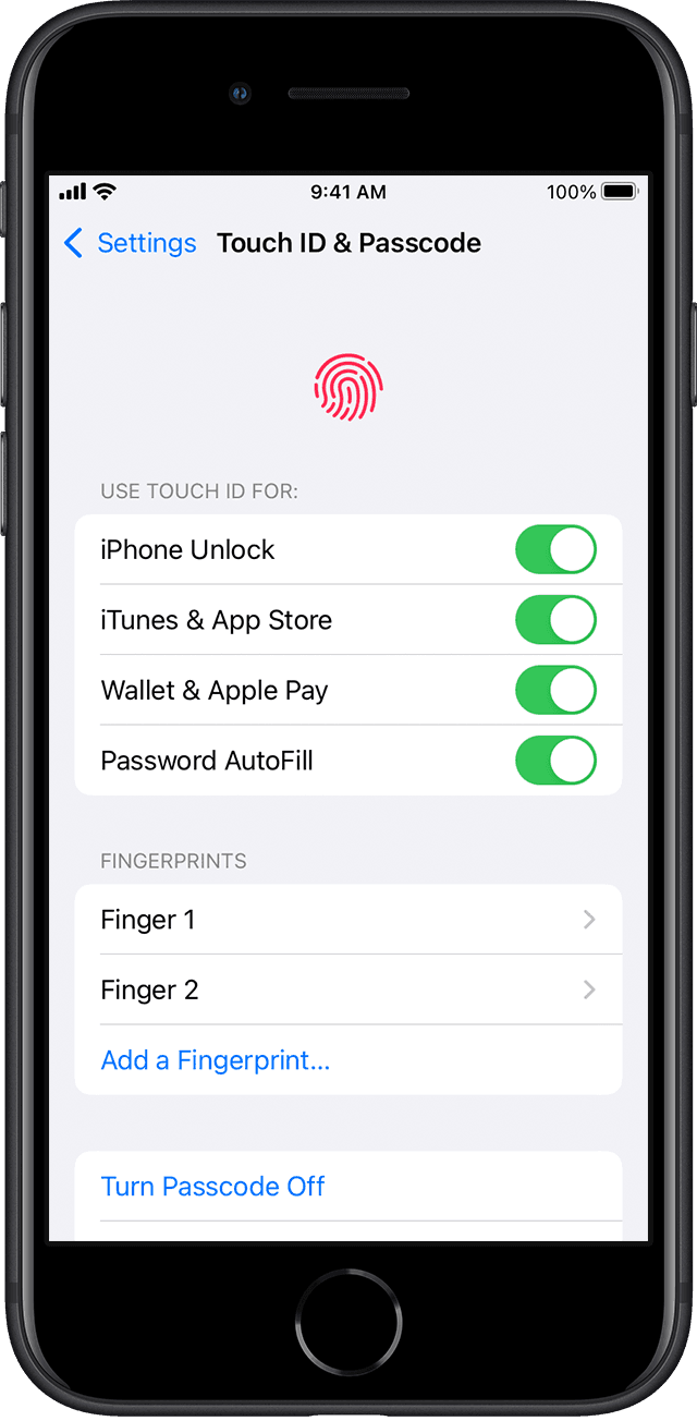 Use Touch ID On IPhone And IPad Apple Support