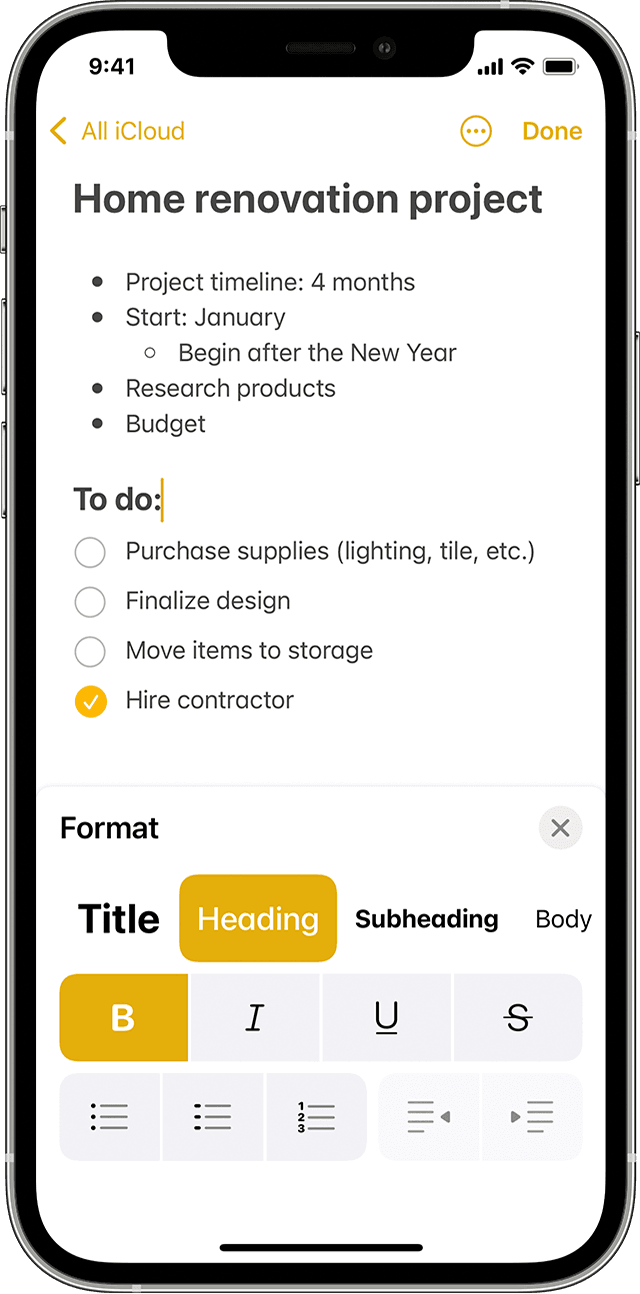 How To Style & Format Text In The iPhone's Notes App