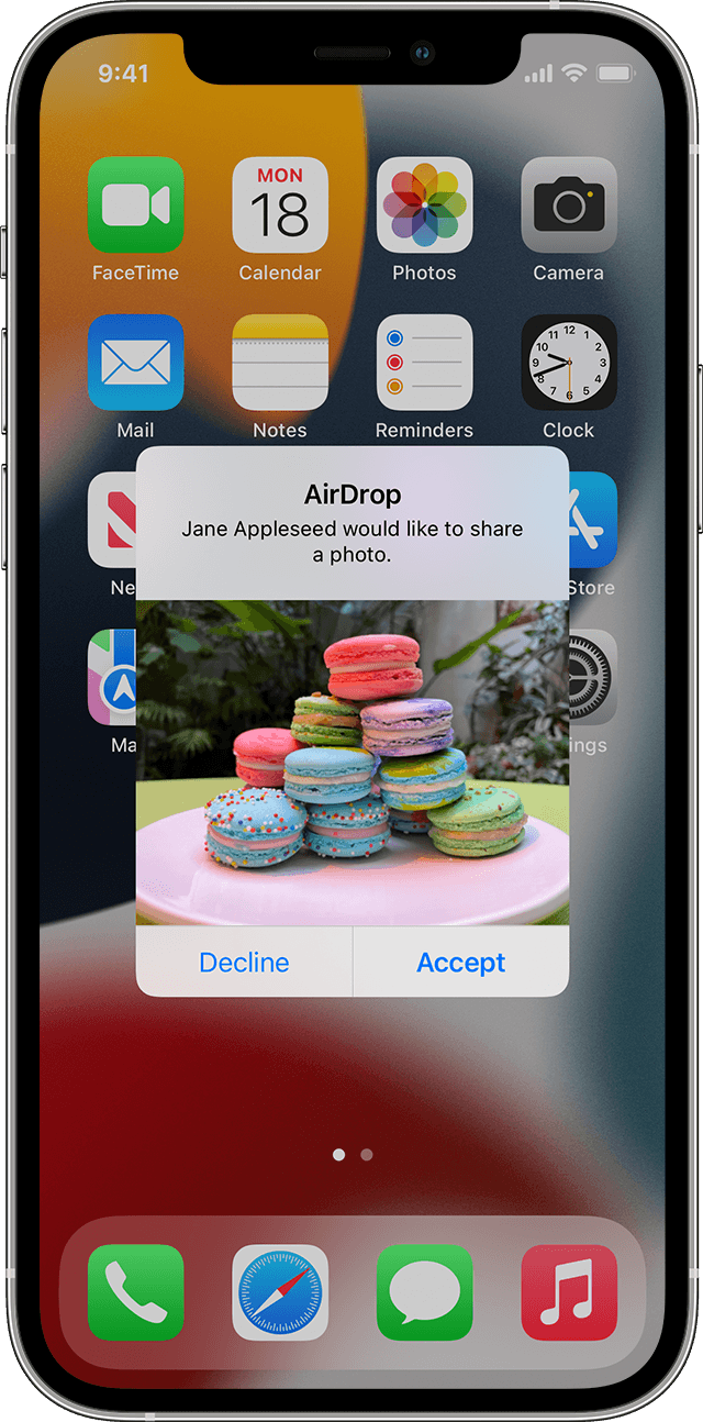 using airdrop mac to iphone