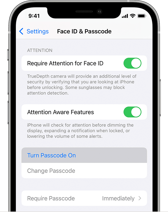 Use a passcode with your iPhone, iPad, or iPod touch - Apple Support