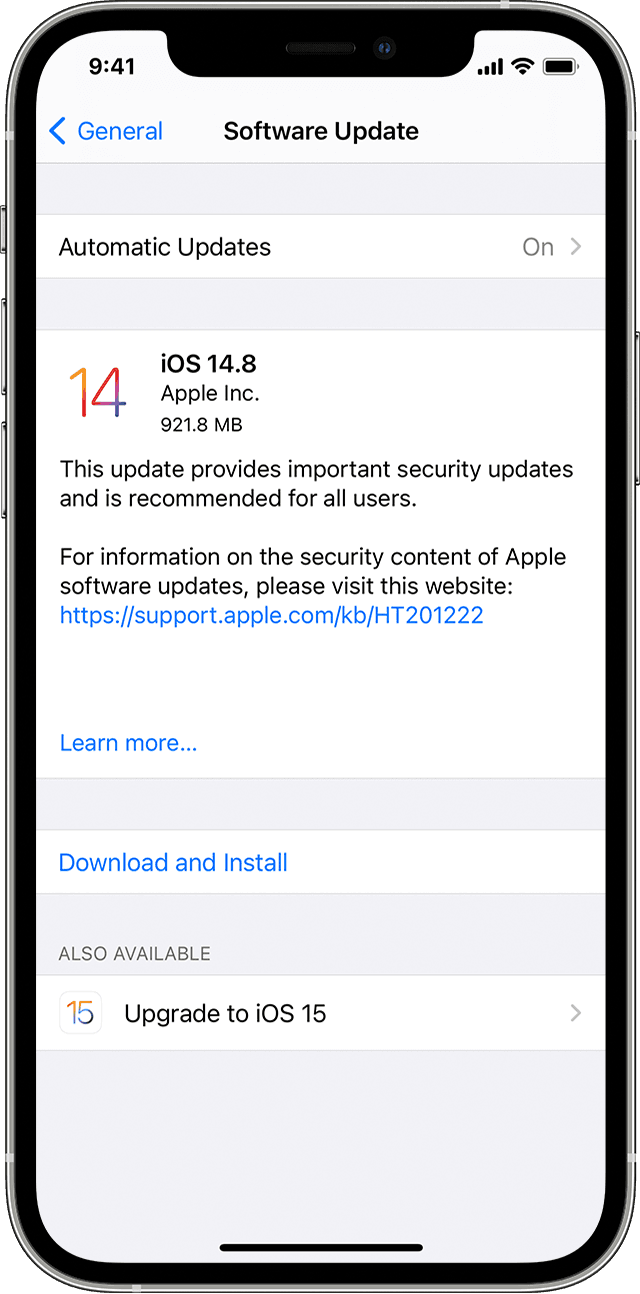 Update Your Iphone Ipad Or Ipod Touch Apple Support