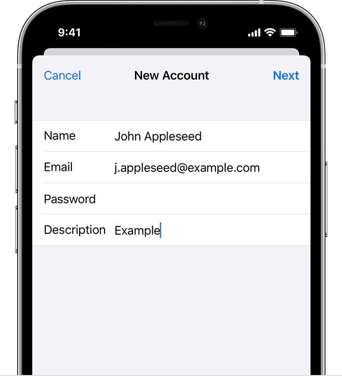 Add An Email Account To Your Iphone Ipad Or Ipod Touch Apple Support