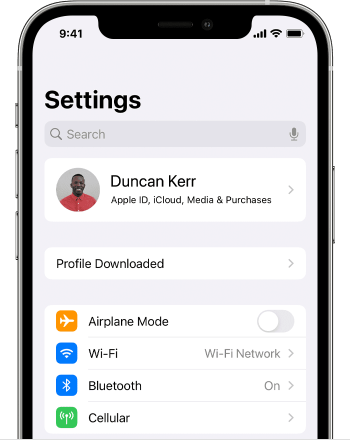 iphone profile download