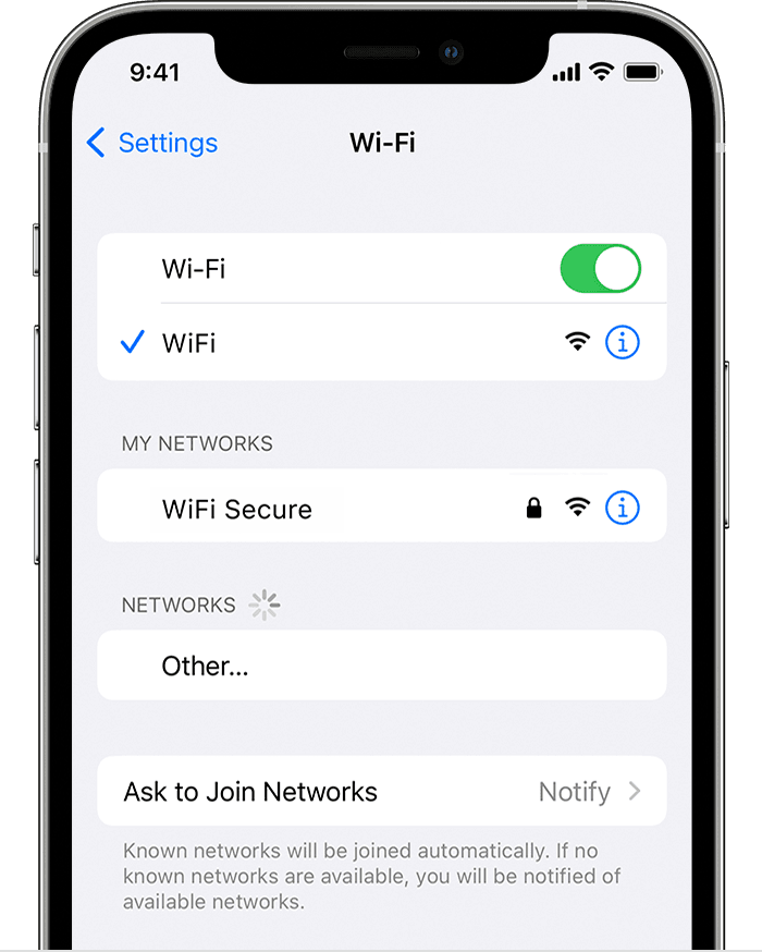 Iphone Wifi Einstellungen