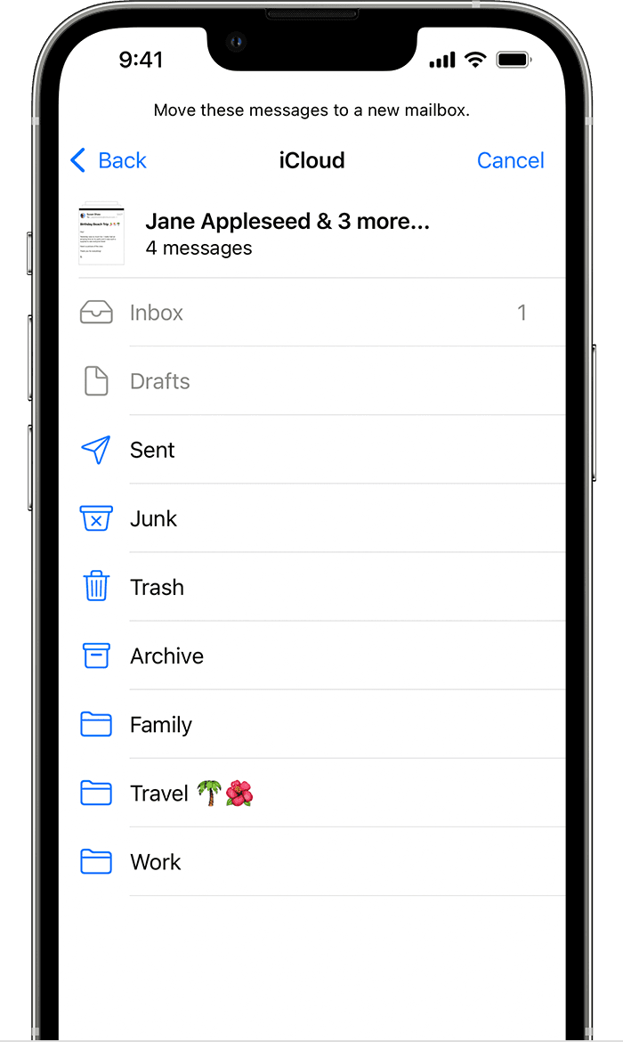 Use mailboxes to organize email on your iPhone or iPad - Apple Support