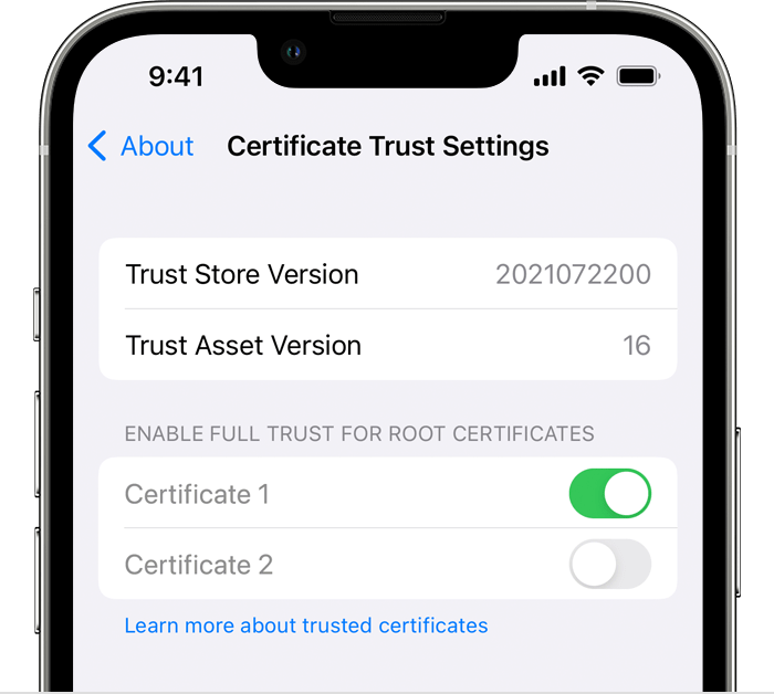 Trust ios. Iphone Trust.