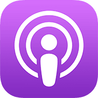 Symbool van de Podcasts-app