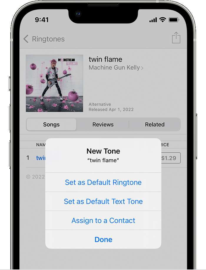 how to set ringtone for iphone from itunes