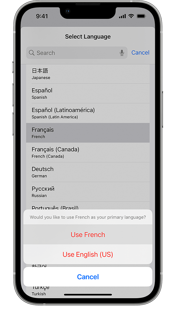 Change the language on your iPhone or iPad - Apple Support