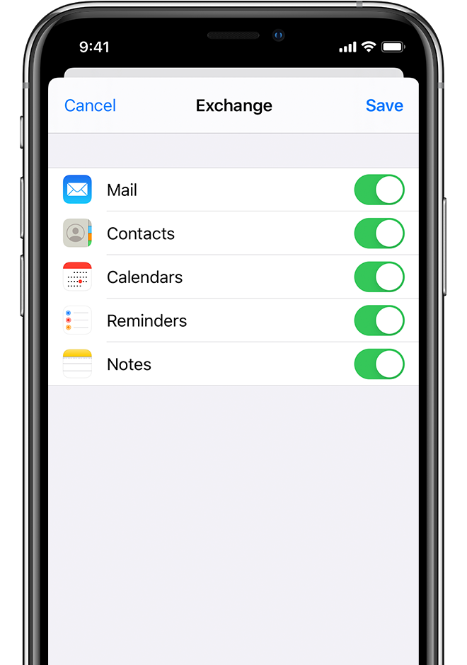 Подключение календаря exchange на iphone