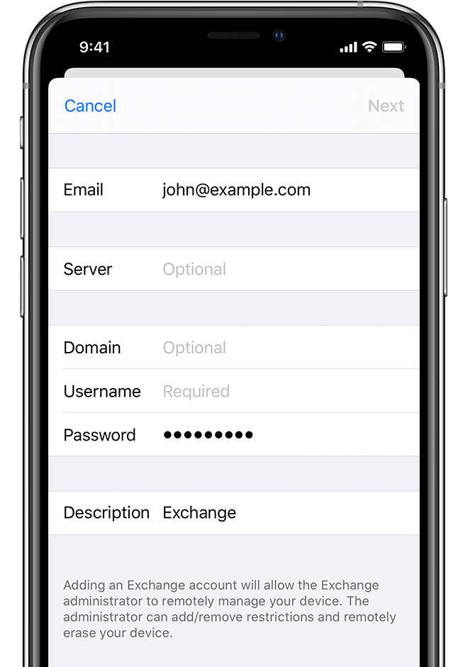 adding email to iphone university of iowa