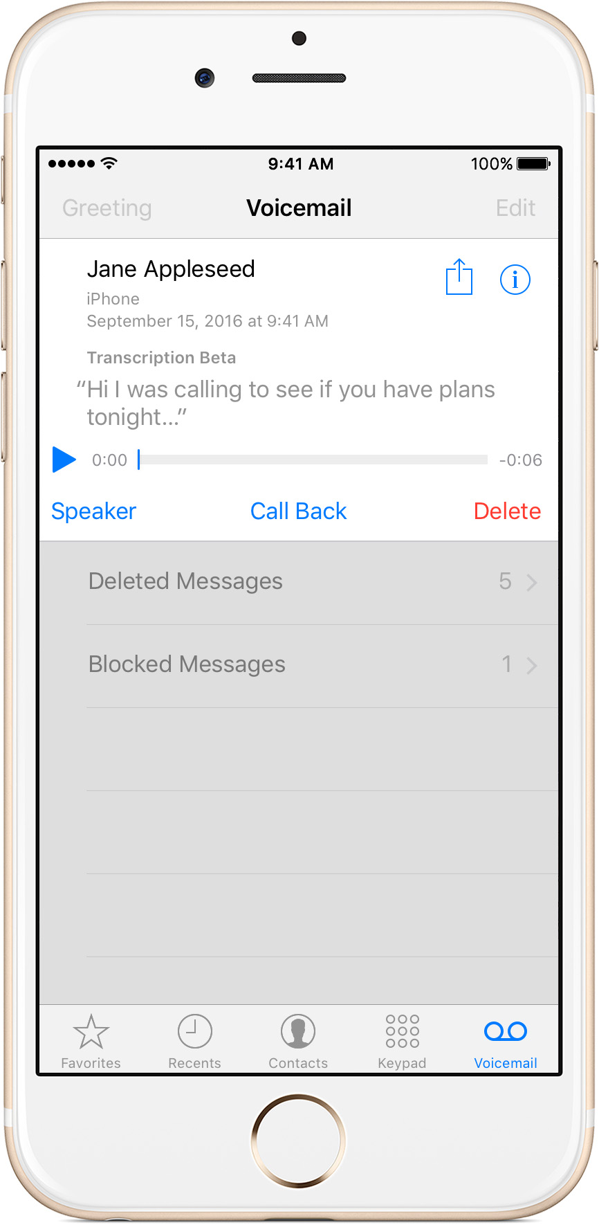 How to save Visual Voicemail messages on your iPhone - Apple Support