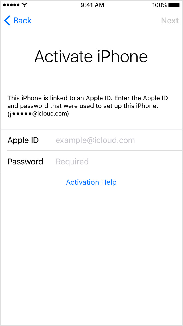 turn off iphone activation lock