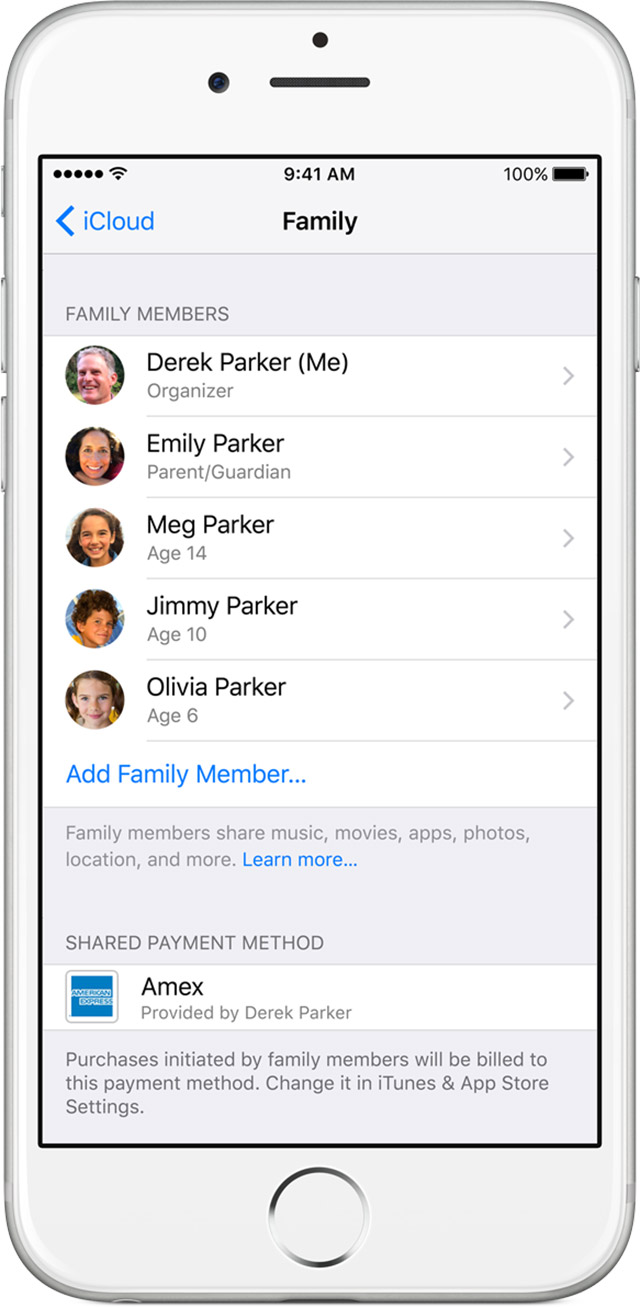 Family Sharing - Apple Support