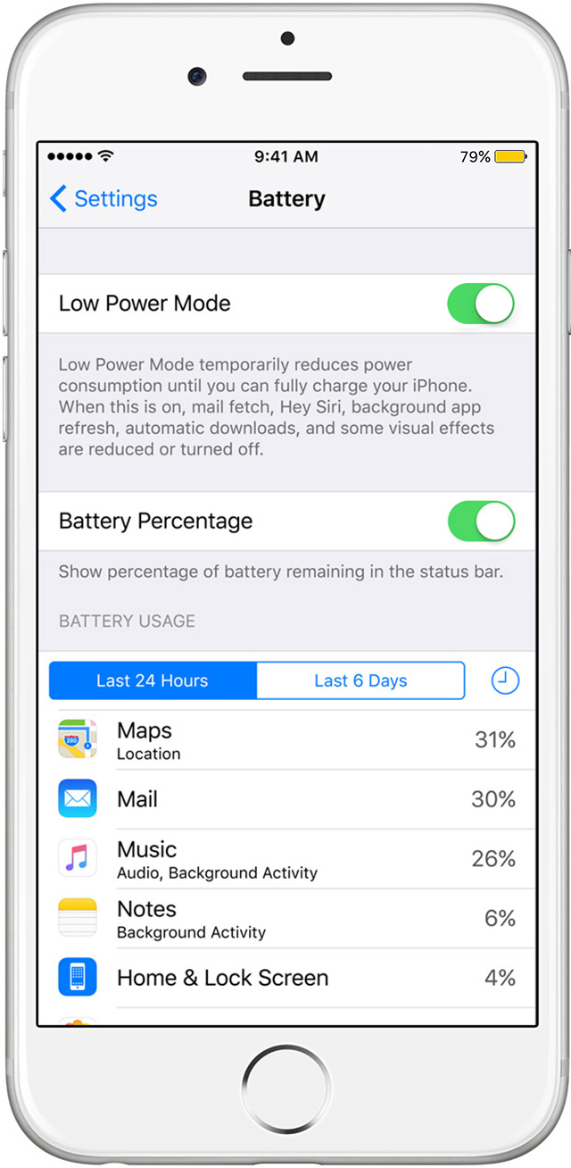 how to put low battery mode on iphone