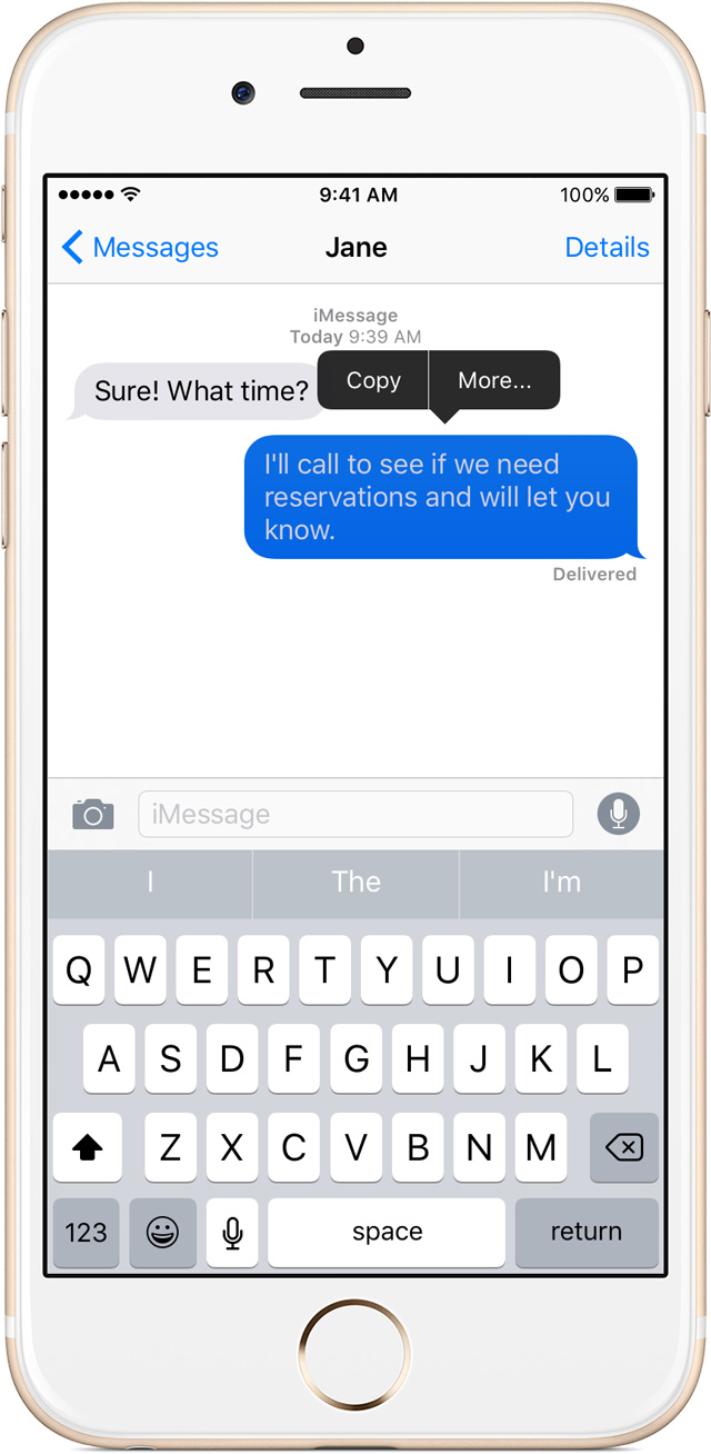 send text from iphone to mac