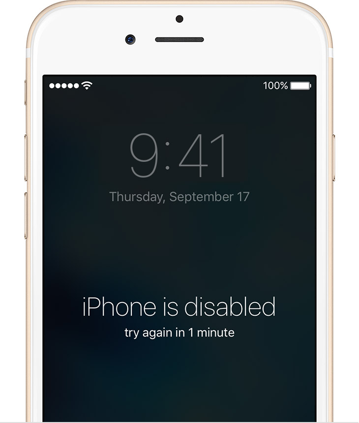 If you forgot the passcode for your iPhone, iPad, or iPod touch, or your device is disabled 