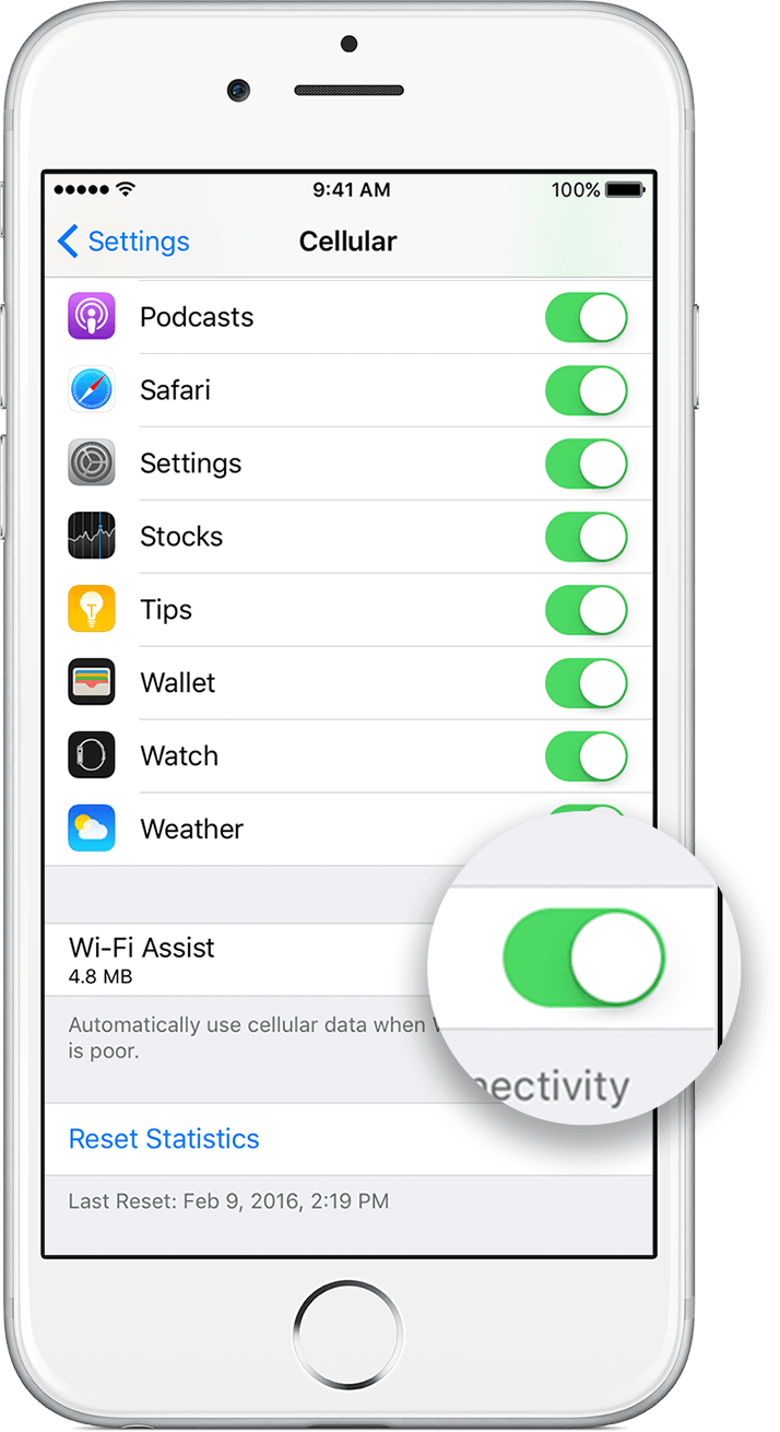 About Wi-Fi Assist - Apple Support