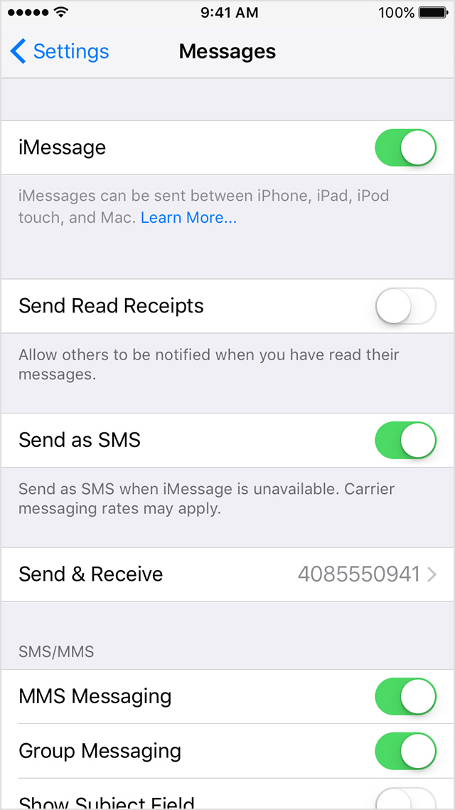 how to receive sms on mac