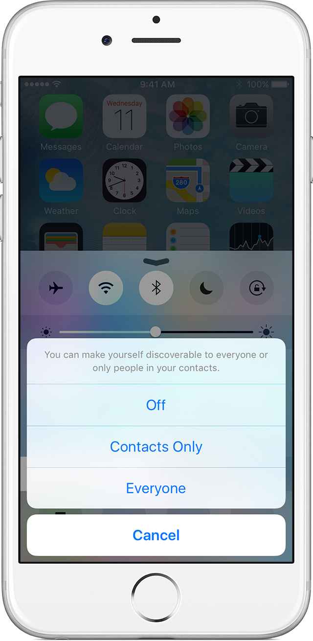 how to turn on airdrop on iphone