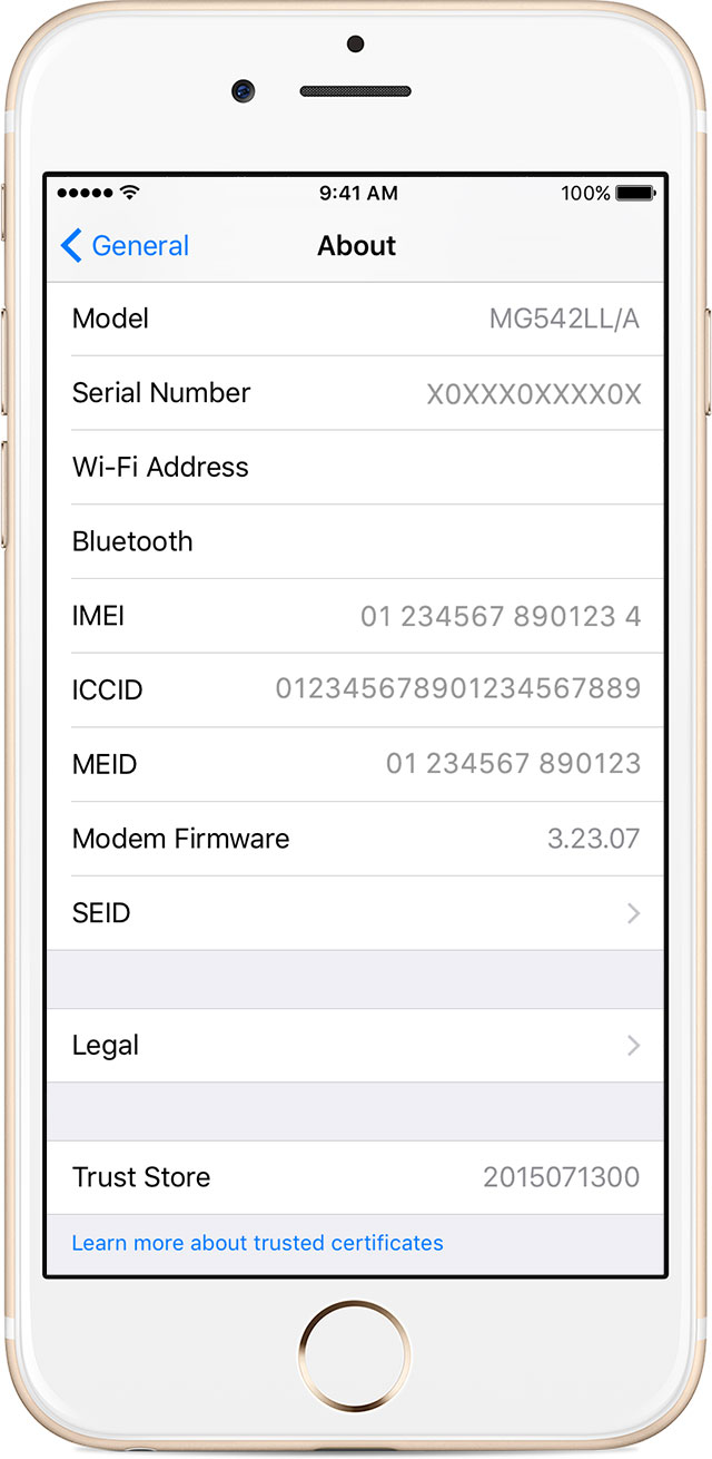 iphone serial number